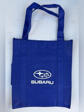 Reusable Subaru Branded Shopping Tote Bag Blue